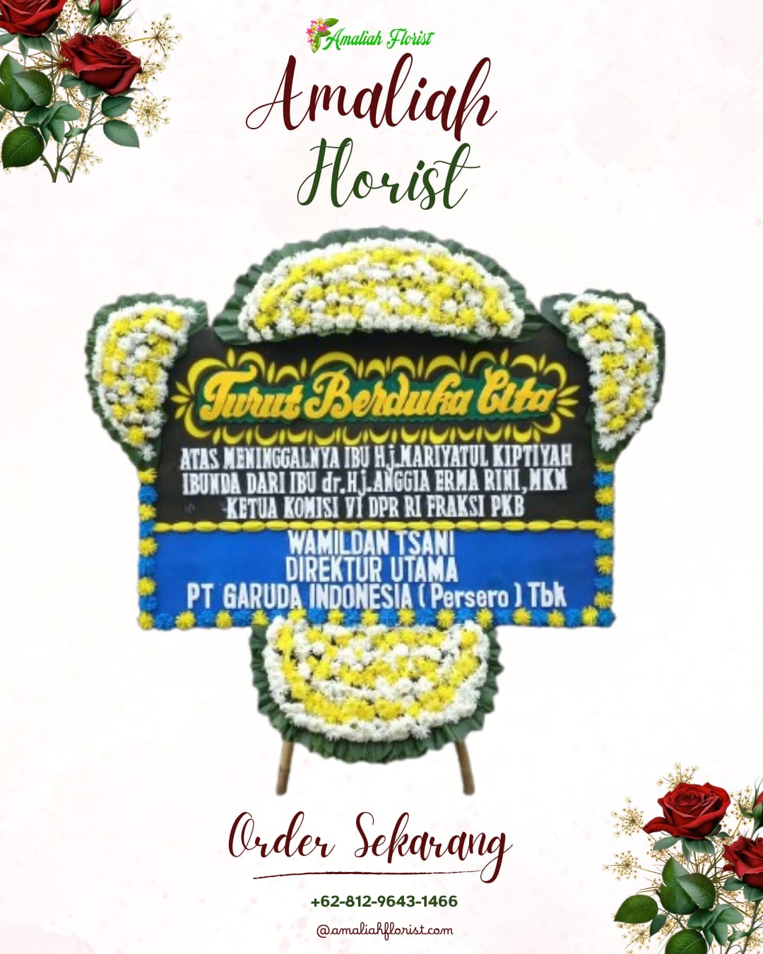 Papan Bunga Duka Lamposi Tigo Nagori